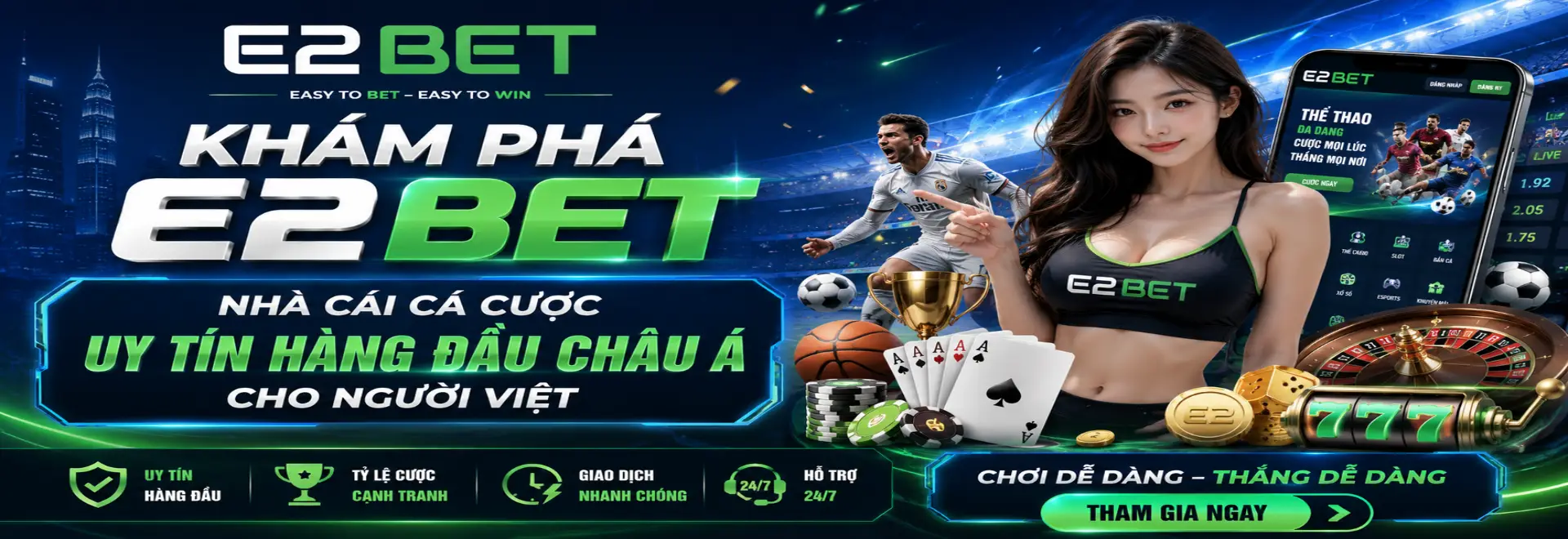 Khám Phá E2BET – Nhà Cái Cá Cược Uy Tín Hàng Đầu Châu Á Cho Người Việt